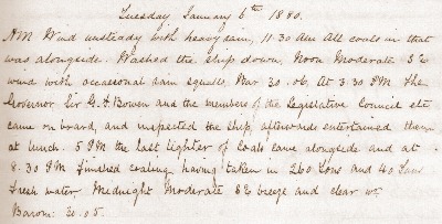 06 January 1880 journal entry